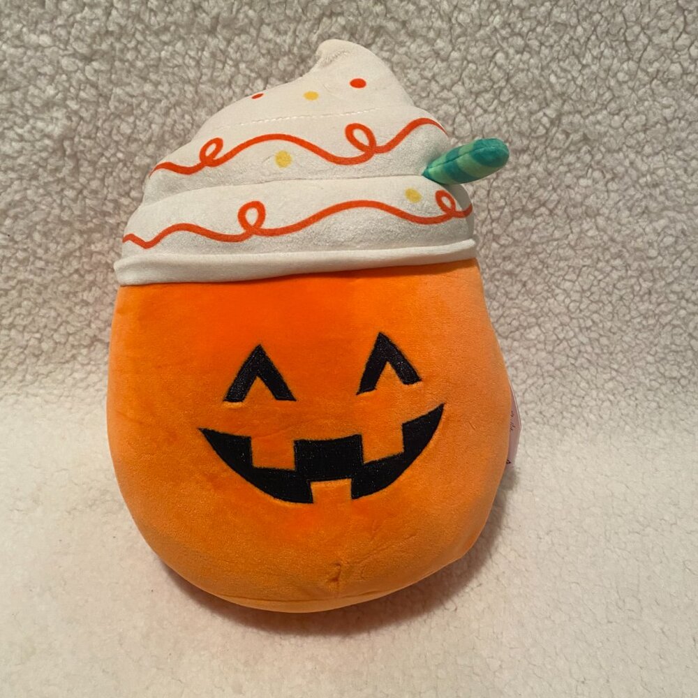 Squishmallow Lester 10” Pumpkin Latte Plush Stuffed Halloween Special Edition - Picture 9 of 11